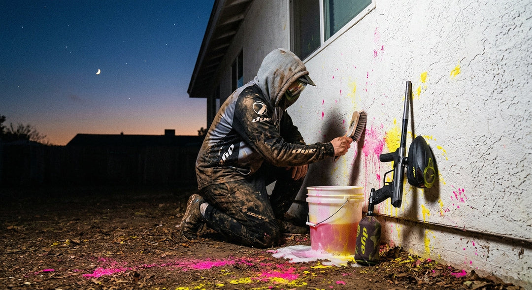 Enlever la peinture de paintball : voiture, gazon, mur