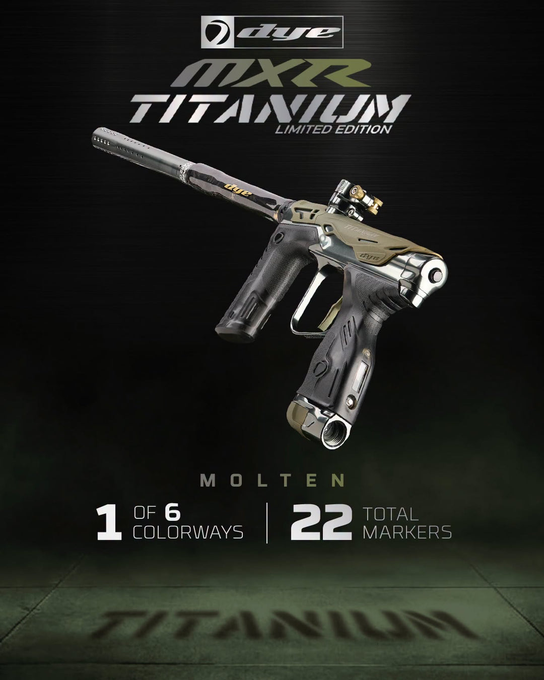DYE MXR Titanium Limited Edition – Molten