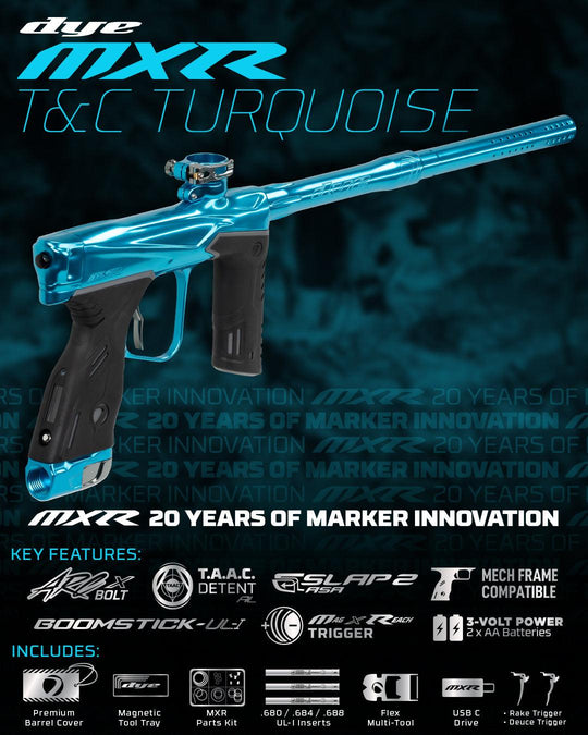 MXR T&C - TURQUOISE/GREY - DYE Precision Germany GmbH