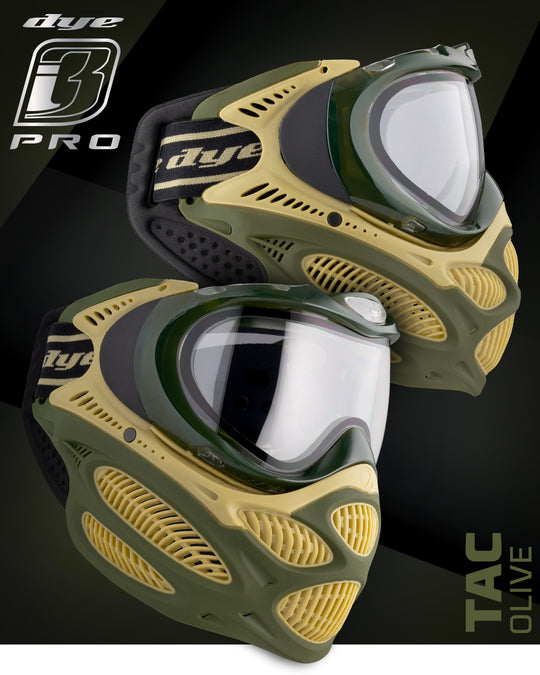 DYE i3 PRO GOGGLE - TAC OLIVE
