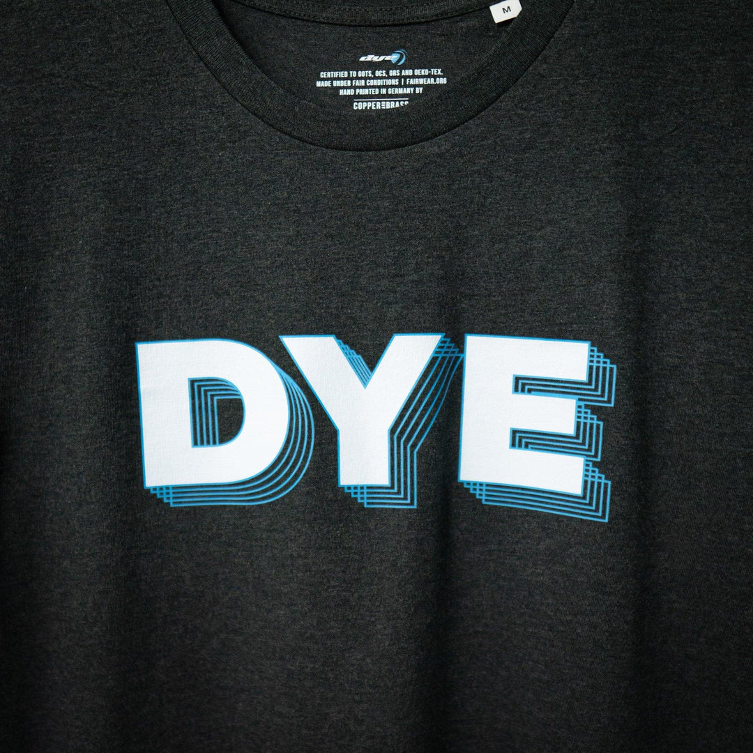 SHIRT DYE 80s DISCO - Dark Heather Gry - DYE Precision Germany GmbH