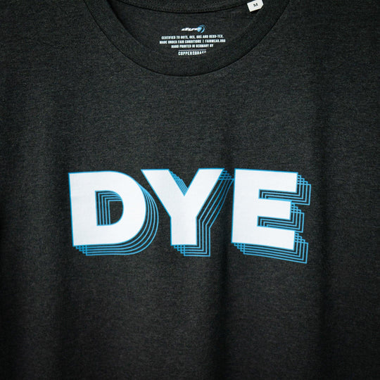 SHIRT DYE 80s DISCO - Dark Heather Gry - DYE Precision Germany GmbH