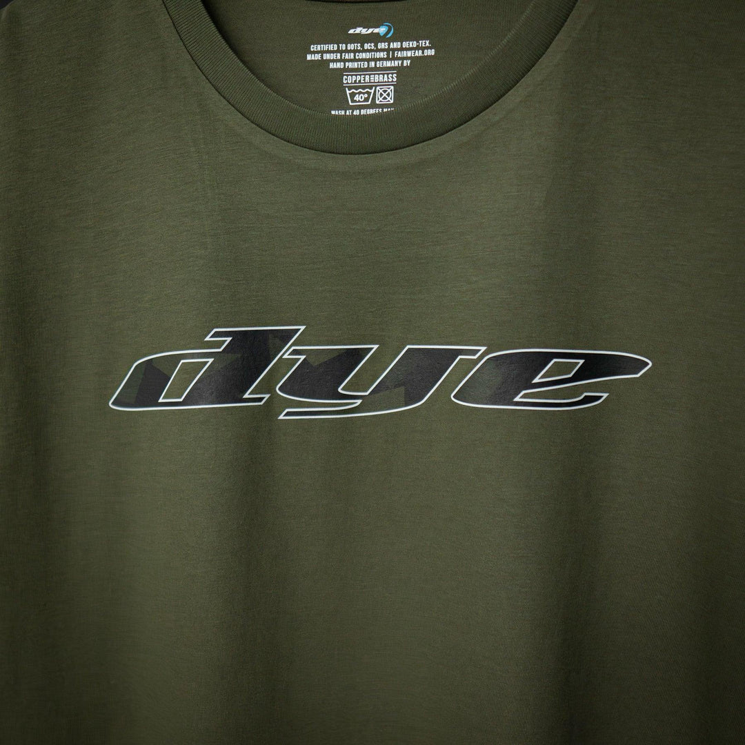 SHIRT DYE ICONIC - Dark Camo-Khaki - DYE Precision Germany GmbH