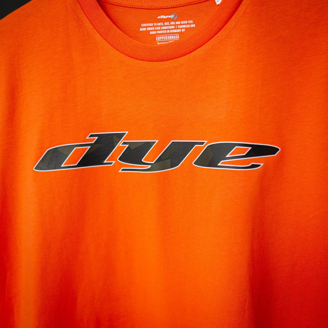 SHIRT DYE ICONIC - Dark Camo-Orange - DYE Precision Germany GmbH