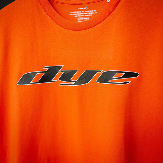 SHIRT DYE ICONIC - Dark Camo-Orange - DYE Precision Germany GmbH