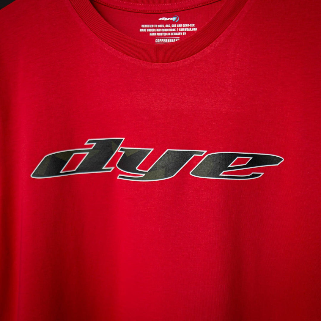 SHIRT DYE ICONIC - Dark Camo-Red - DYE Precision Germany GmbH
